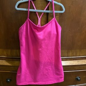 Lululemon hot pink Power Y size 8 tank
